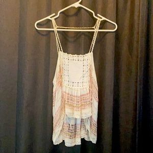 Free People Fringed Tank